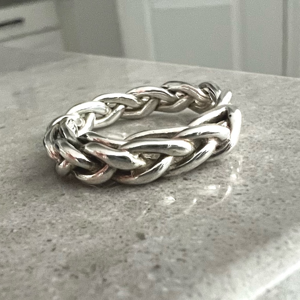 Ali Grace Sterling Silver Rope Ring